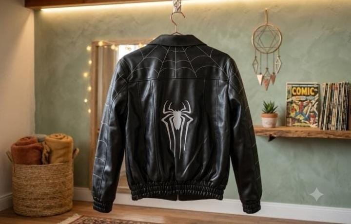 Spidermen Leather Jacket for men , New trend 2026/27.